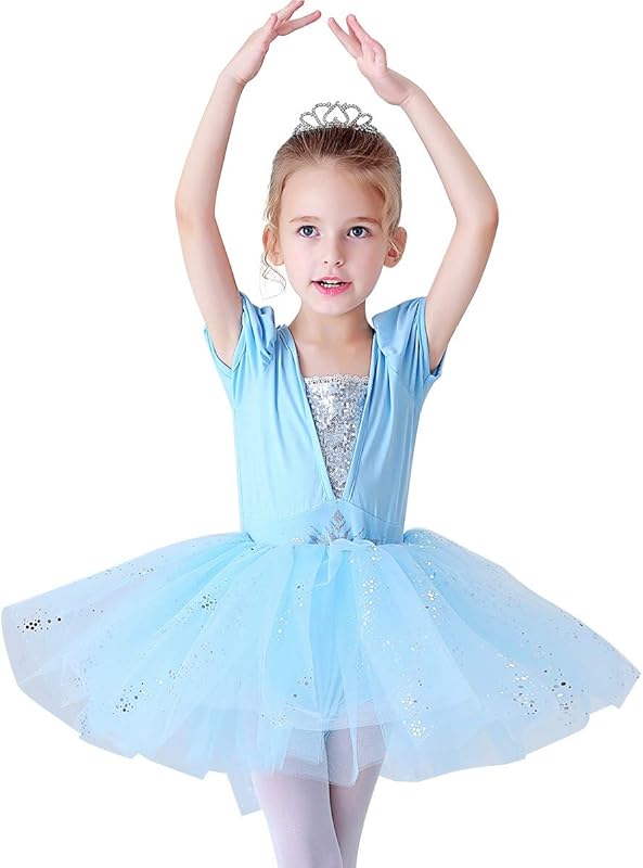 REXREII Toddler Girls Princess Ballerina Tutu Dress Rapunzel Sofia Snow White Frozen Elsa Fancy Dress Up Halloween Costume