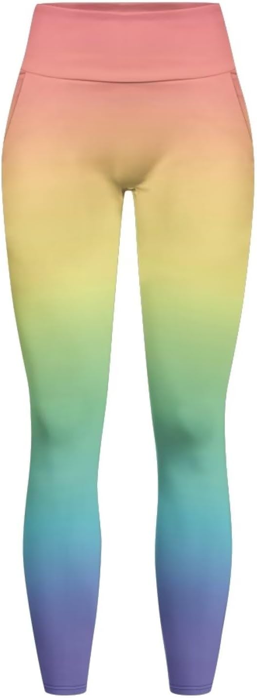 Poceacles Yoga Pants for Women with Pockets Full Length Workout Leggings High Waist Tummy Control Lounge Pants Activewear
