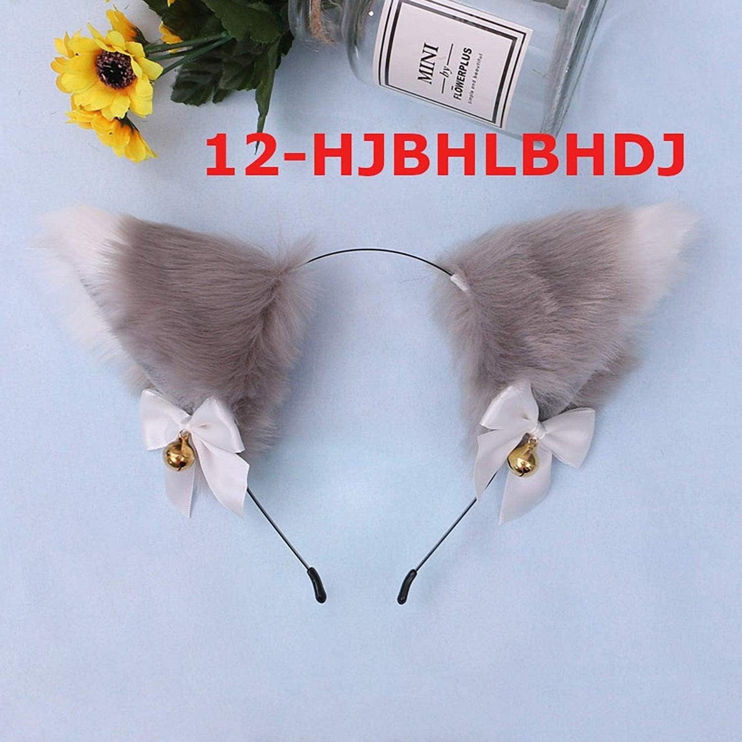 Faylay Cosplay Girl Plush Furry Cat Ears Headwear Accessory for Cam Girl Party