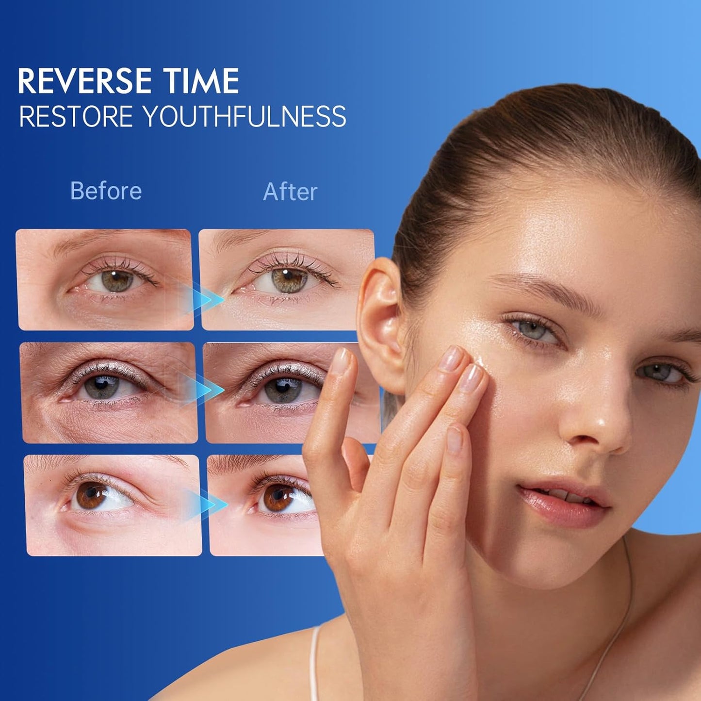 6% Caffeine Eye Cream for Dark Circles - Rapid Wrinkle Repair, Daily 1% Retinol & Hyaluronic Acid to Fight Fine Lines, Wrinkles, & Dark Spots, Eye Care Suitable for Men and Women's 0.68 fl. oz - TrendyLookz
