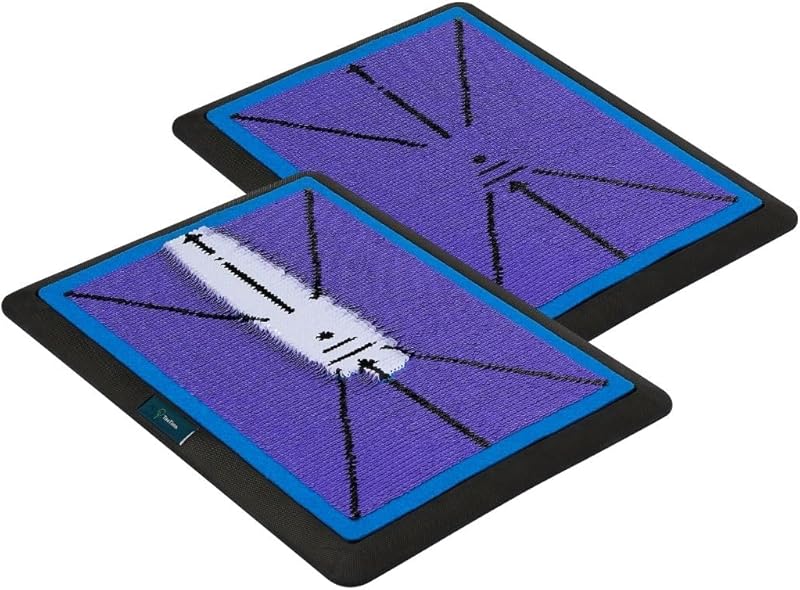 TeeTime Golf Practice Mat - Patent Pending - Instant Swing Path Feedback - Indoor-Outdoor with Carry Clip