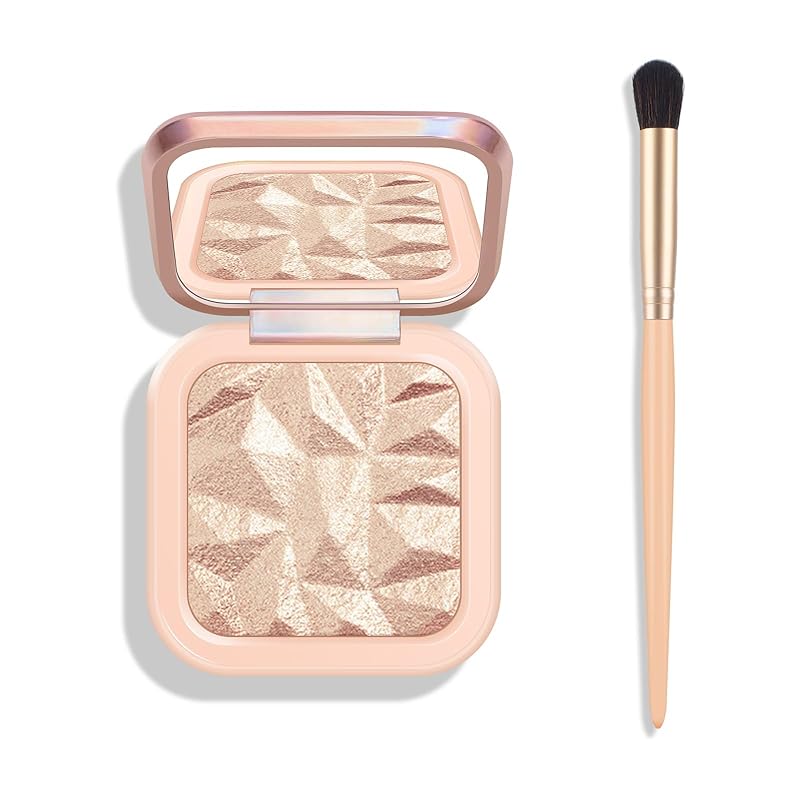 KYDA Face Sculpting Contour Palette, Natural Shimmer Smooth Contour Pressed Powder, Ultra-fine Lightweight, Easy to Blend, Multiuse Baked Contour Makeup-BRONZER