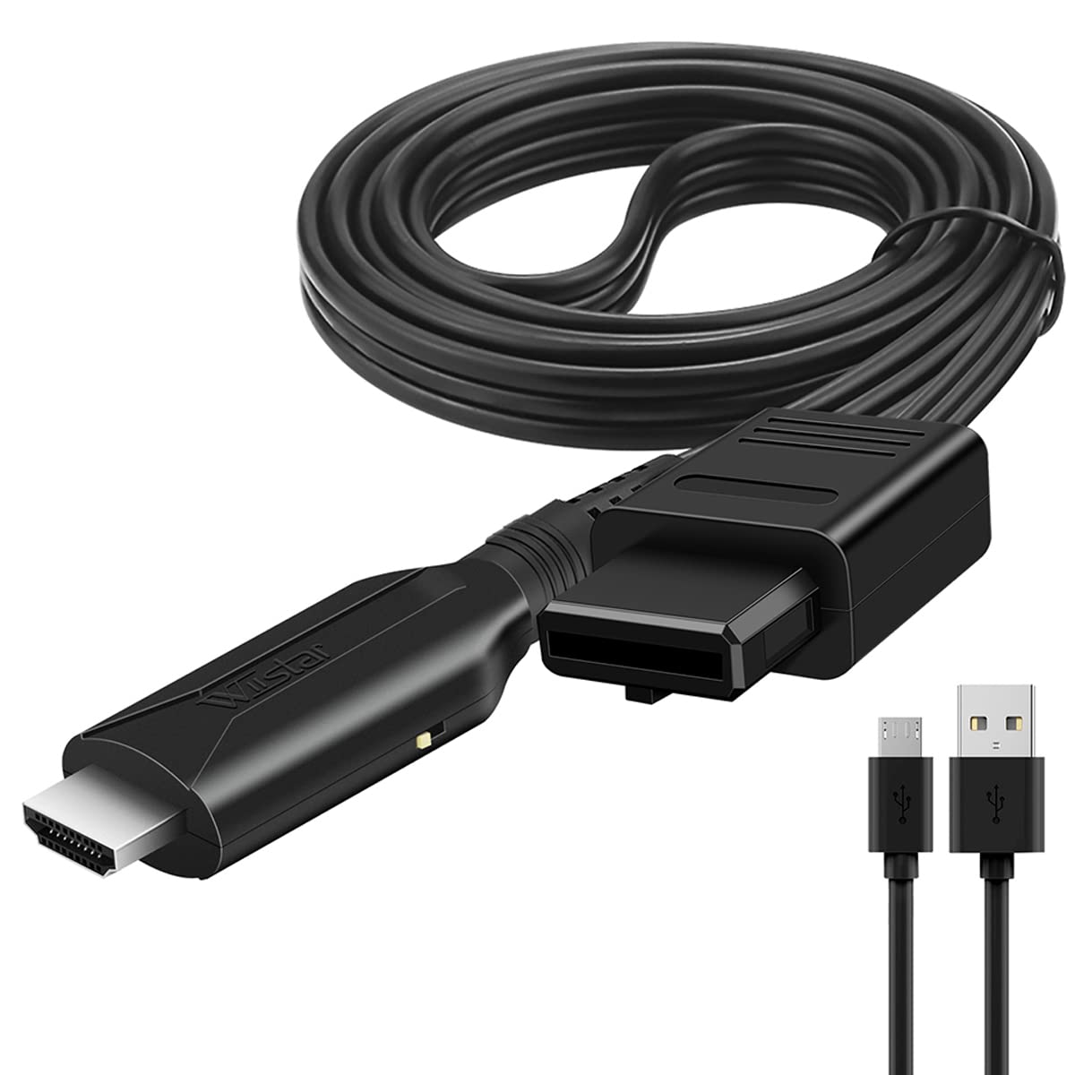 N64 to HDMI Converter Adapter Support Audio Video Output,HDMI Link Cable for N64 Modes,Plug and Play, Support HD 1080P/720P Display
