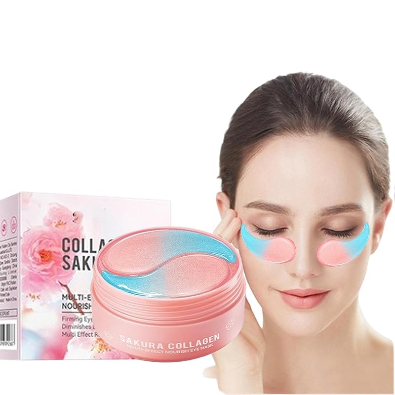 Under Eye Patches, Eye Mask, Reduce Puffy Eyes, Dark Circles, Eye Bags, Eye Patches with Collagen, Anti-Aging Rejuvenating Moisturizing Skin Care for Anti-Wrinkle Eye Masks 60PCS