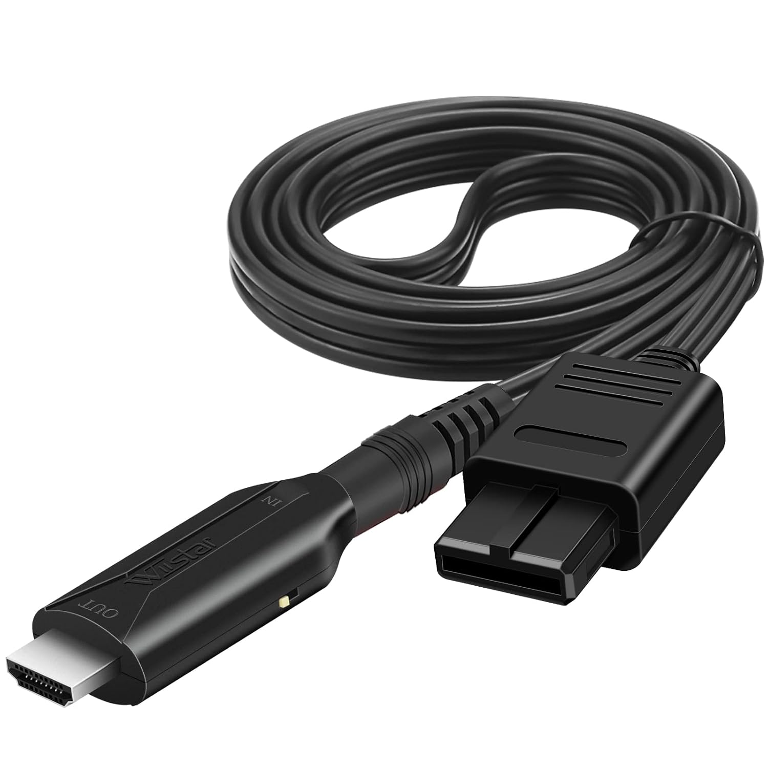 N64 to HDMI Converter Adapter Support Audio Video Output,HDMI Link Cable for N64 Modes,Plug and Play, Support HD 1080P/720P Display