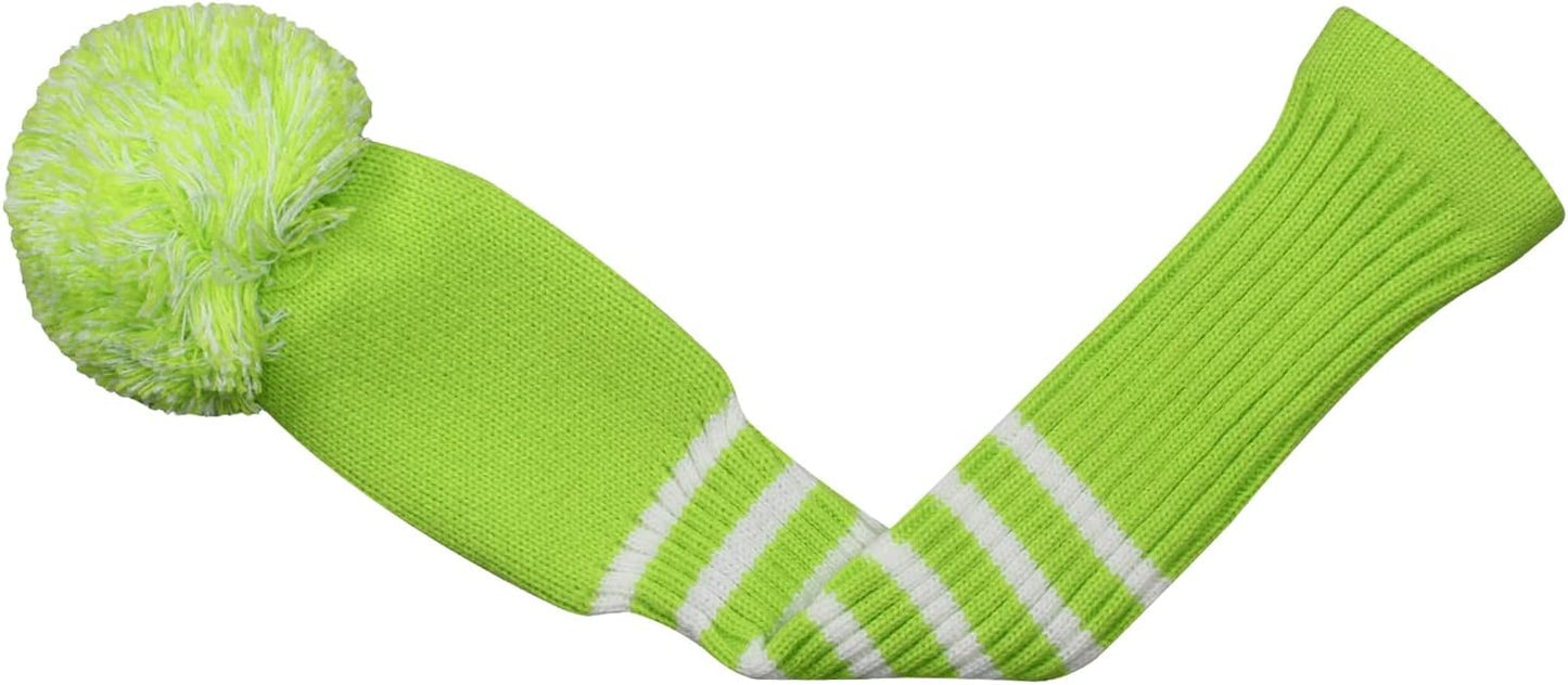 Scott Edward Golf Headcovers for Woods Set of 3 Fits Well Driver(460cc) Fairway Wood and Hybrid(UT) The Perfect Change for Golf Bag Classic Striped Style