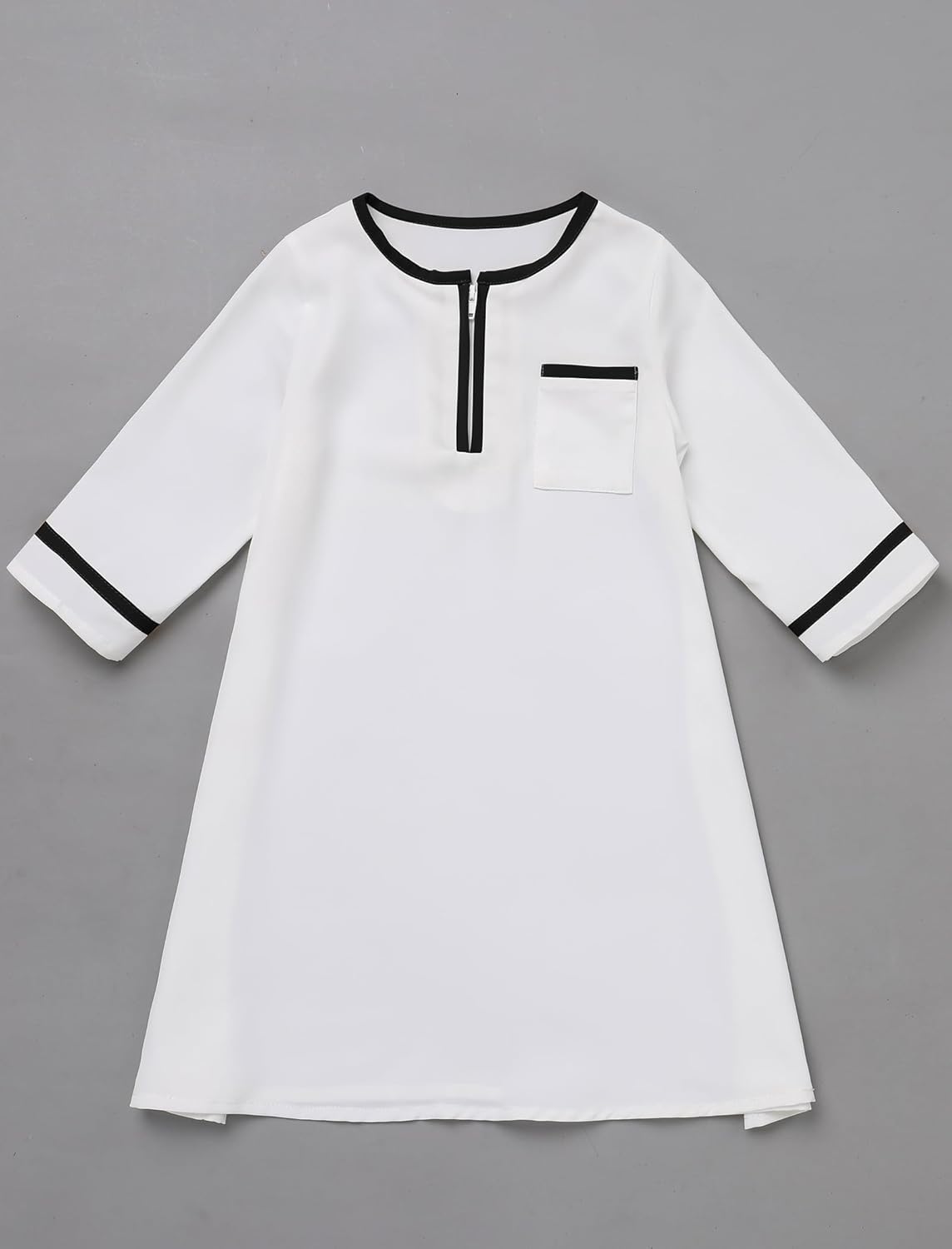 IDOPIP Muslim Baby Boys Prayer Clothes Kaftan Thobe Arabic Islamic Abaya Dubai Robe with Head Scarf + Rope Ramadan Eid Outfit