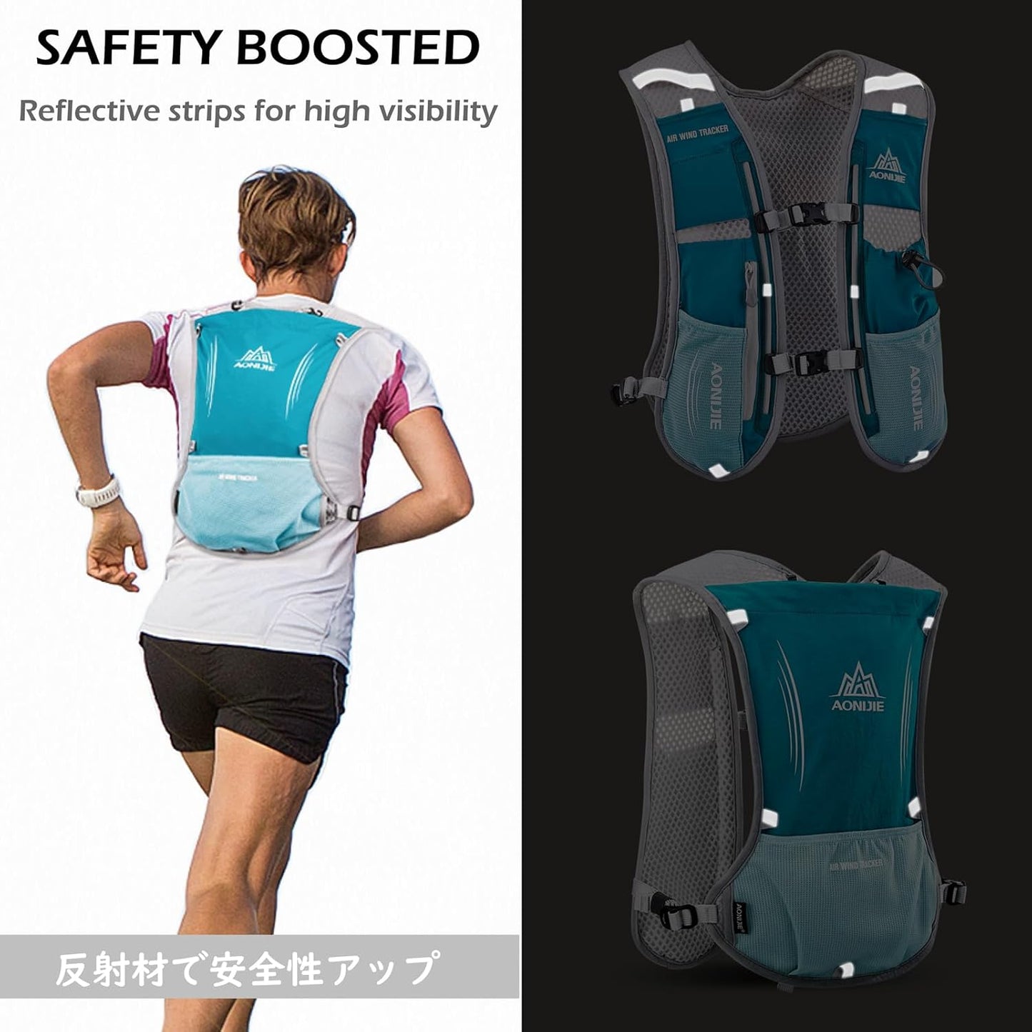 TRIWONDER Running Vest 5L 5.5L Hydration Water Pack Backpack for Women Men Runner Trail Race Marathon Cycling Hiking Jogging