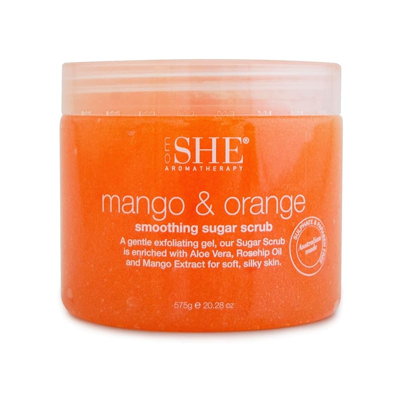 OM SHE Aromatherapy Lemon & Grapefruit Sugar Scrub