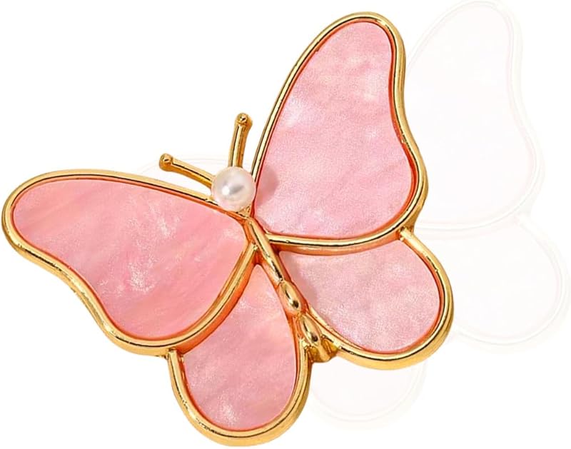 brooches for women, la luen Bow Brooch Pins Sweater Shawl Clips Faux Pearl Brooch Pins for Women