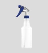 Bar5F Plastic Spray Bottle, 12 oz | Leak Proof, Empty, Trigger Handle, Adjustable Fine to Stream, Refillable, Hair Salons & Spas, Household Cleaners, Cooking | Smoke Grey (1)