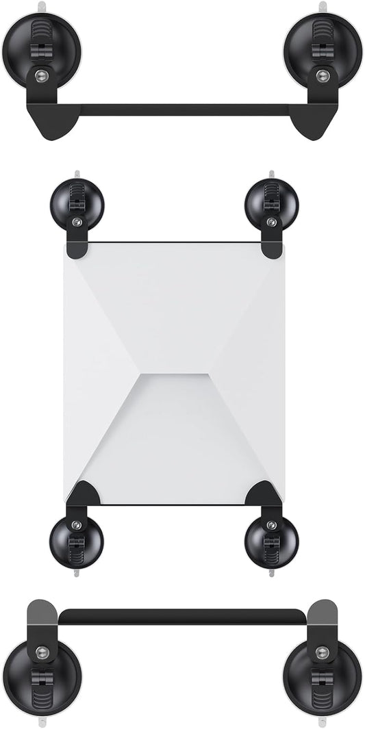 Starlink Mini Car Mount and Car Mounting Kit, Starlink Mini Mount with Strong Suction Cups and Dual Slots for Secure Sunroof/Front/Rear Window Installation, Suitable for Travel Internet