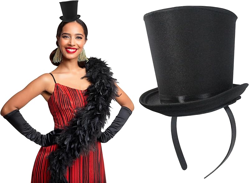 Nicky Bigs Novelties Adult Mini Top Hat Headband, One Size