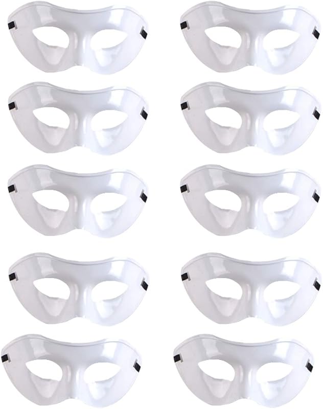 Rgontar 10 Pcs Unisex Retro Masquerade Mask Face Mask Venetian Mask for Fancy Dress Costume Halloween Party