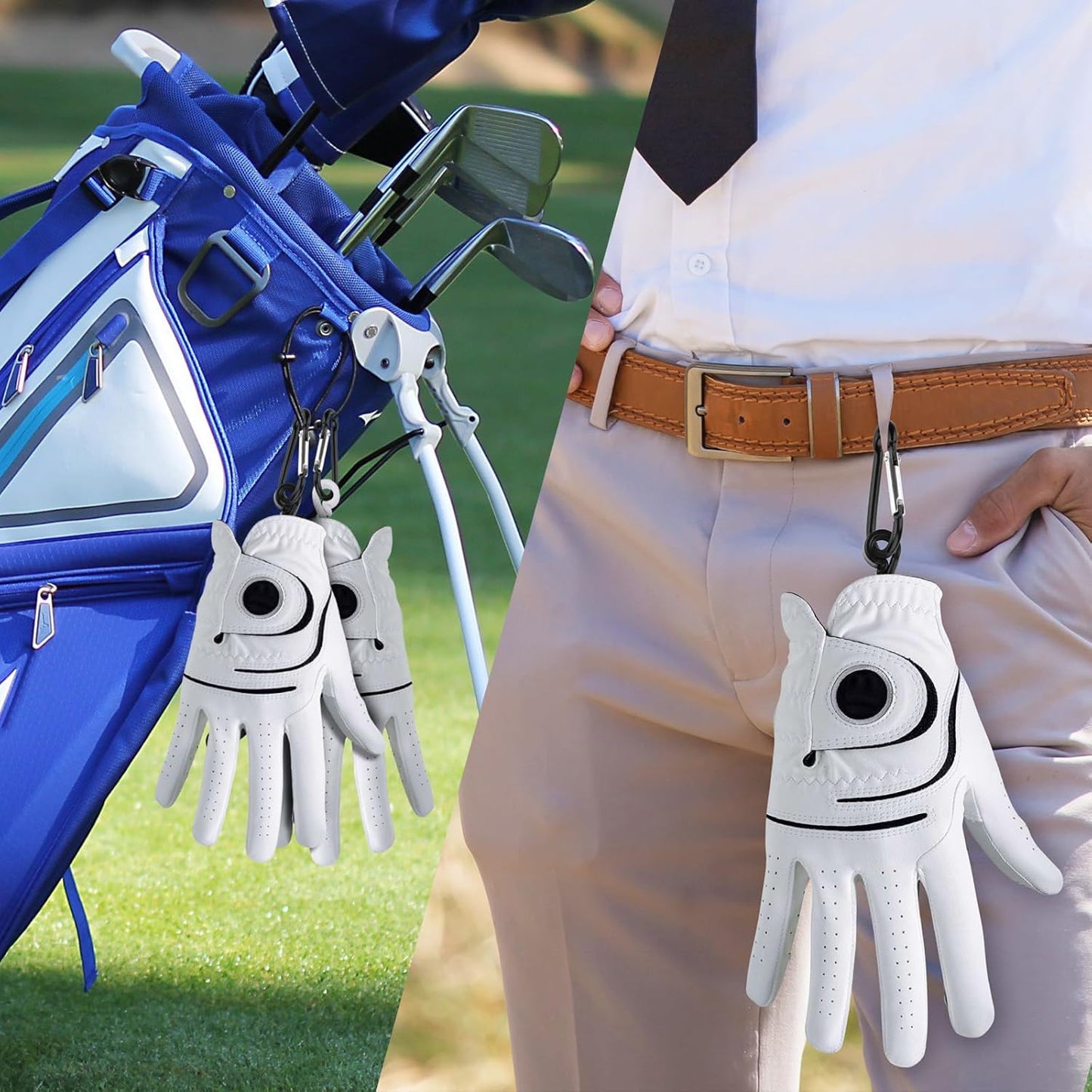 Cosmos 2 Pcs Golf Glove Stretcher Support Frame Holder Keeper Rack Dryer Shaper Tool Accessories for Men Women Golfer Glove Maintenance