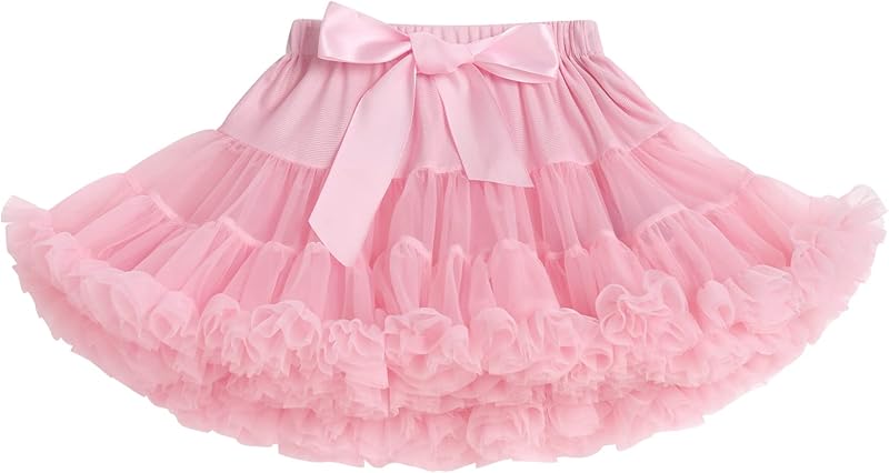Petticoat Skirt for Girls Tutu Skirt Princess Fluffy Soft Tulle Ballet Birthday Party Pettiskirt Half Slips Dance Underskirt
