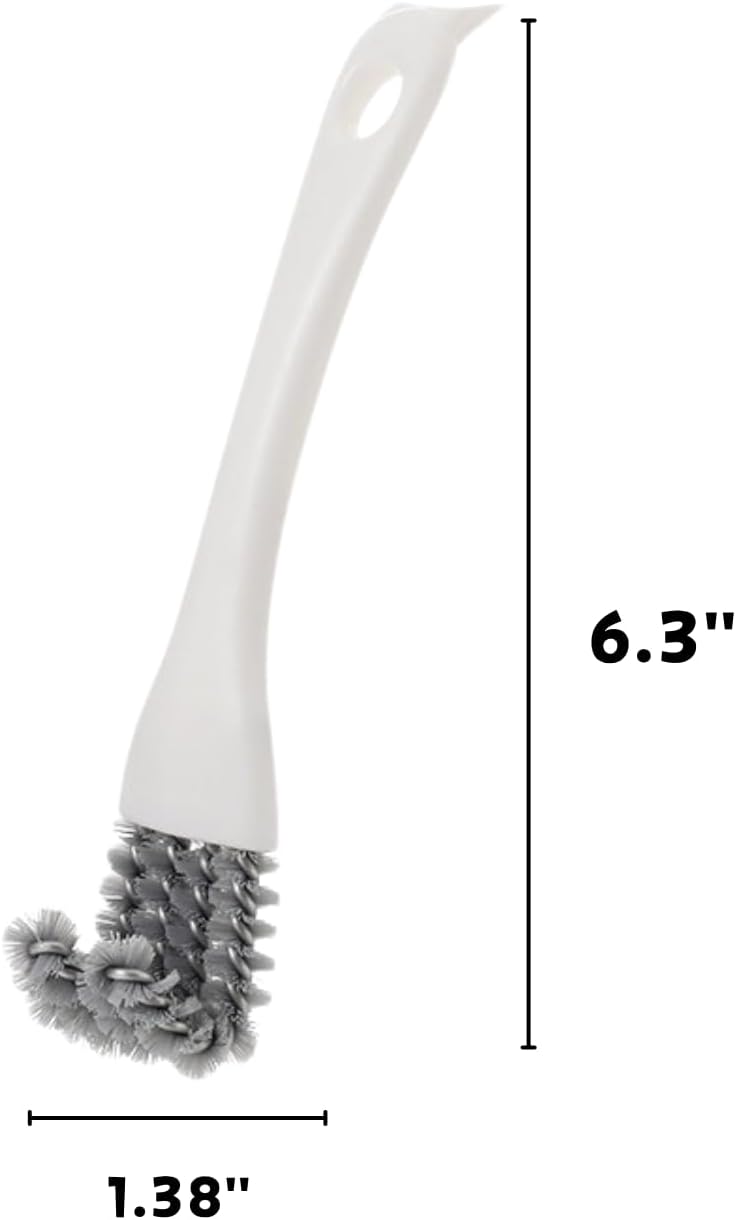 2 Pcs Bird Cage Brush with Scraper - Bird Cage Cleaner for Cleaning Kennels Perches Poop Remover Parrot Parakeet Pet Cage Accessories (2 Pcs)