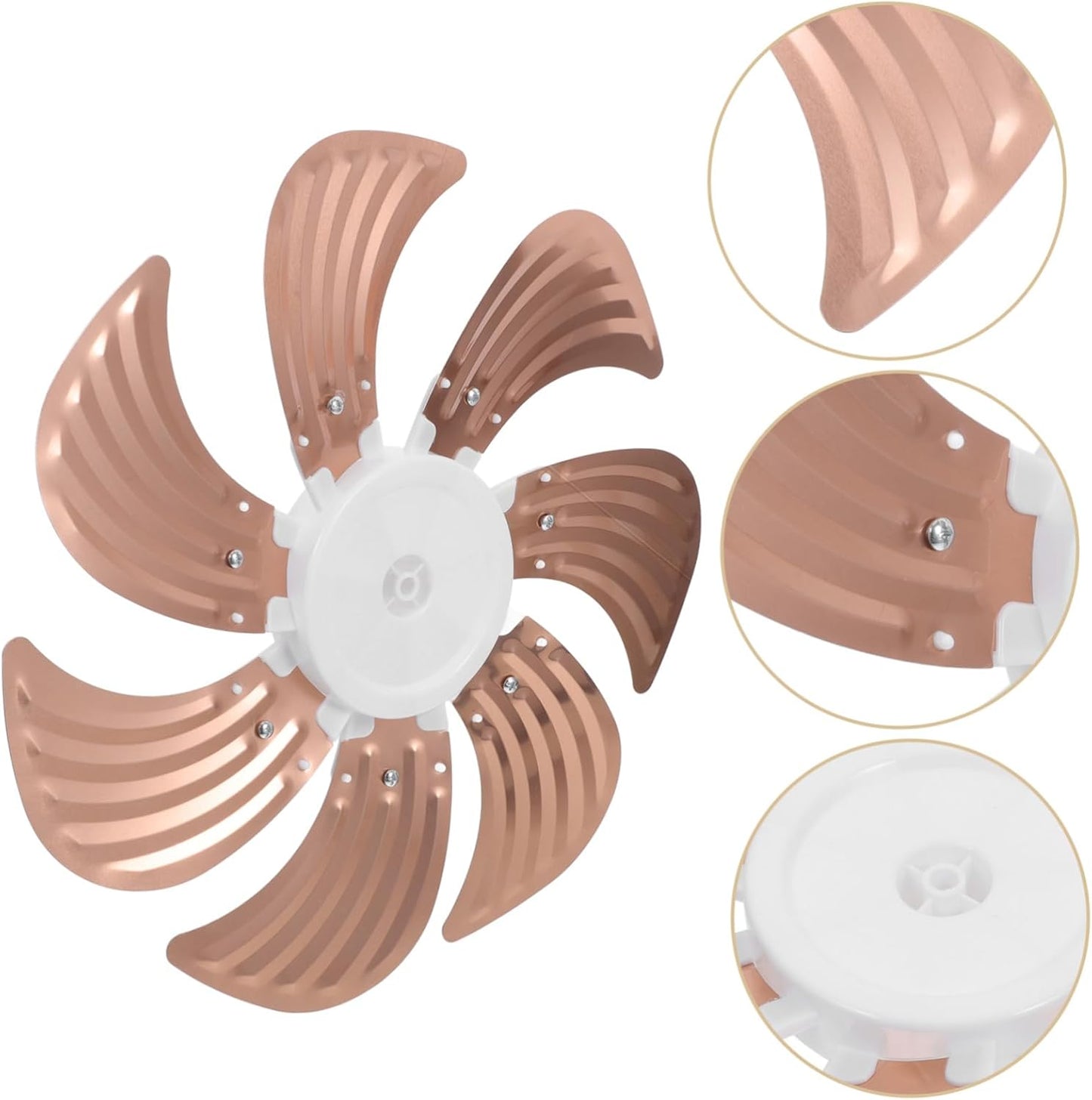 Aluminum Replacement Fan Blades Silent Design for Table and Floor Fans Efficient Airflow Easy Installation for Home Use