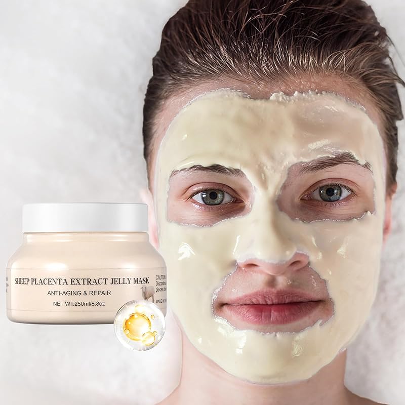 Jelly Masks Powder for Facials Professional,Hydrating Gel Powder For Facial Mask,Jelly Mask Peel-Off Face Mask for Women,Moisturizing Jelly Mask for Face Skincare,8.8 Oz（24K Gold