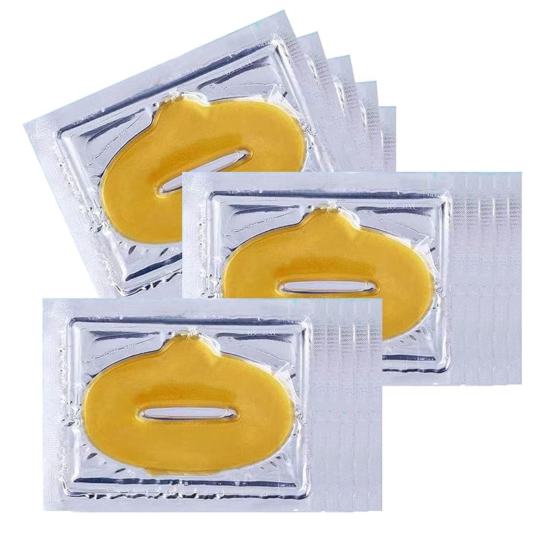 30 pieces of Moisturizing Collagen Crystal Lip Mask - Anti-Ageing & Anti Chapped, Reduce lip Wrinkles, Fade Lip Color, Make Skin Smooth (Rose)