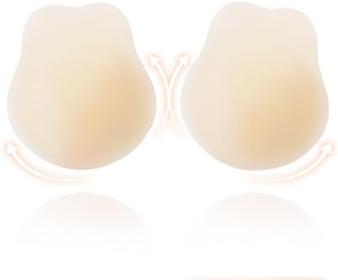 Sticky Bra – Push Up Adhesive Backless Strapless Bra for Women Reusable Silicone Nipple Covers