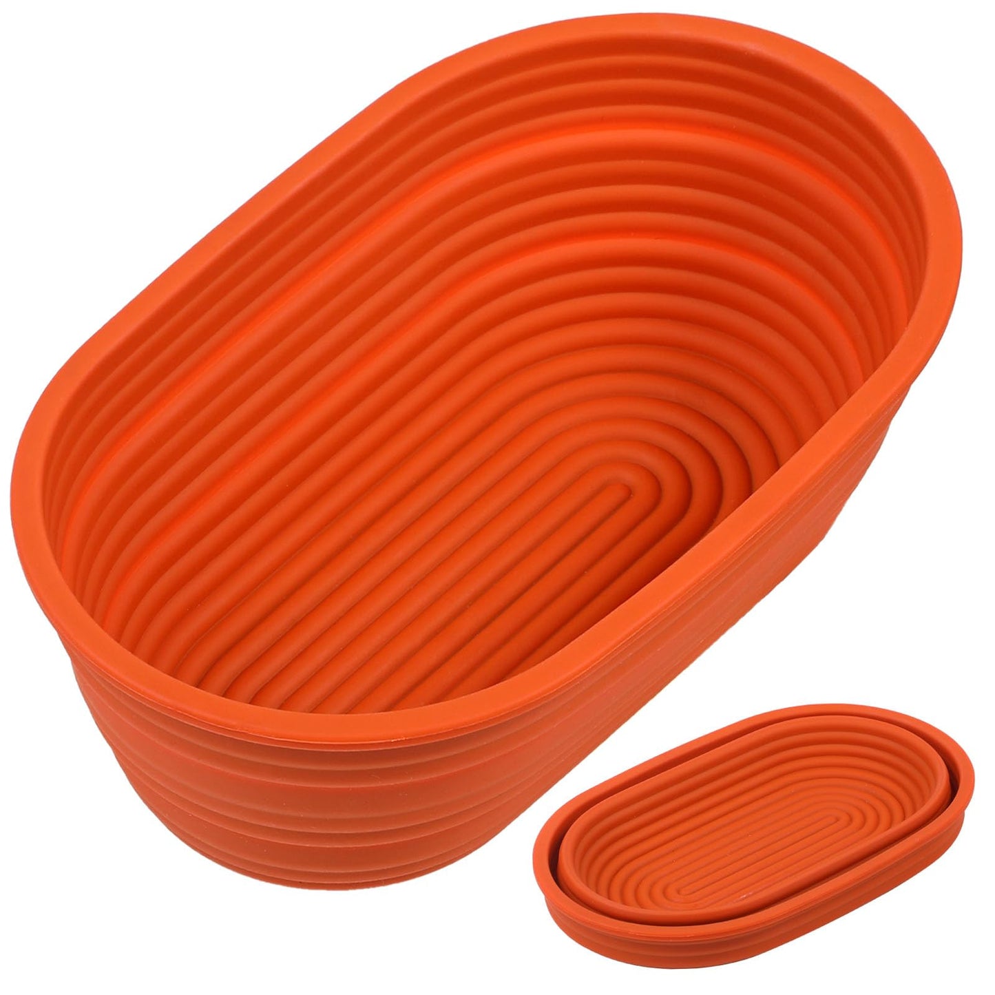 Webake Silicone Bread Proofing Basket,Collapsible Sourdough Bread Baking Supplies Dough Proofing Bowl Containers Oven Safe Baking Gifts for Bakers 9 INCHES