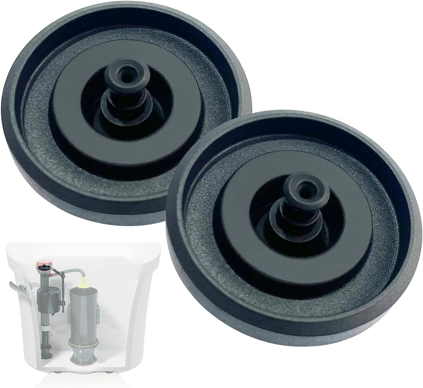 83143 Toilet Fill Valve Seal Replacement Part Compatible with Kohler Toilet Tank Fill Valve Rubber Seal Diaphragm - Durable, Easy DIY Fix (Pack of 2)