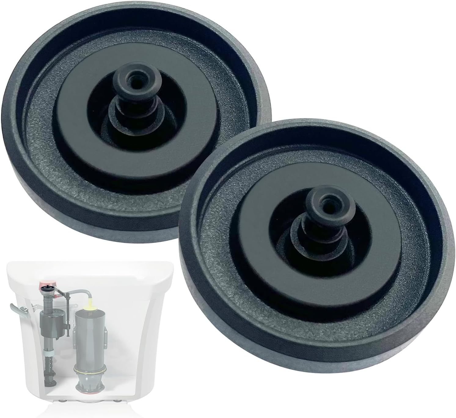 83143 Toilet Fill Valve Seal Replacement Part Compatible with Kohler Toilet Tank Fill Valve Rubber Seal Diaphragm - Durable, Easy DIY Fix (Pack of 2)