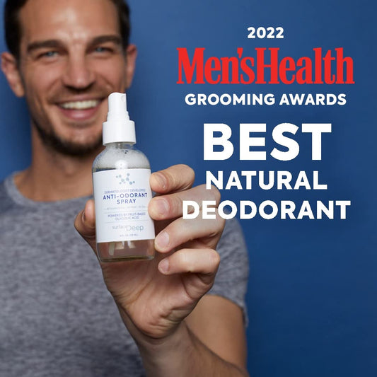 Natural Deodorant Spray for Men/Women - Anti-Odorant, Aluminum Free, Vegan, Cruelty Free - Dermatologist Developed