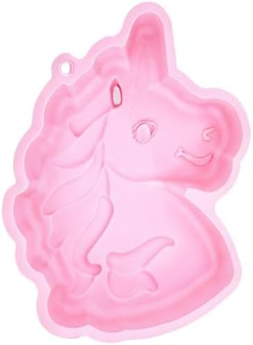 Unicorn Cake Pan, Pony Horse Head Silicone Baking Tray Mold for Girls Unicorn Birthday Party Bakeware Supplies Utensils Tools