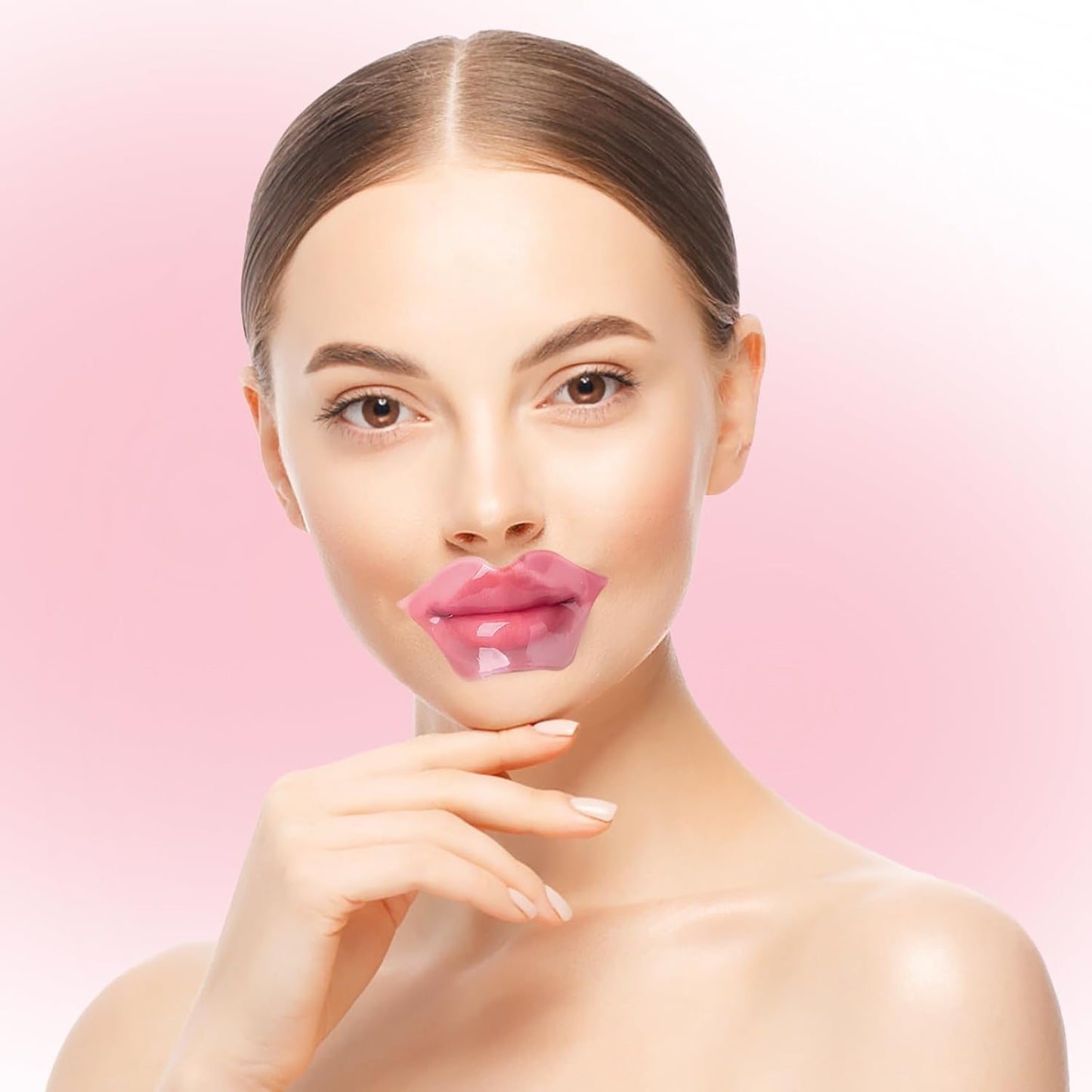 30 pieces of Moisturizing Collagen Crystal Lip Mask - Anti-Ageing & Anti Chapped, Reduce lip Wrinkles, Fade Lip Color, Make Skin Smooth (Rose)