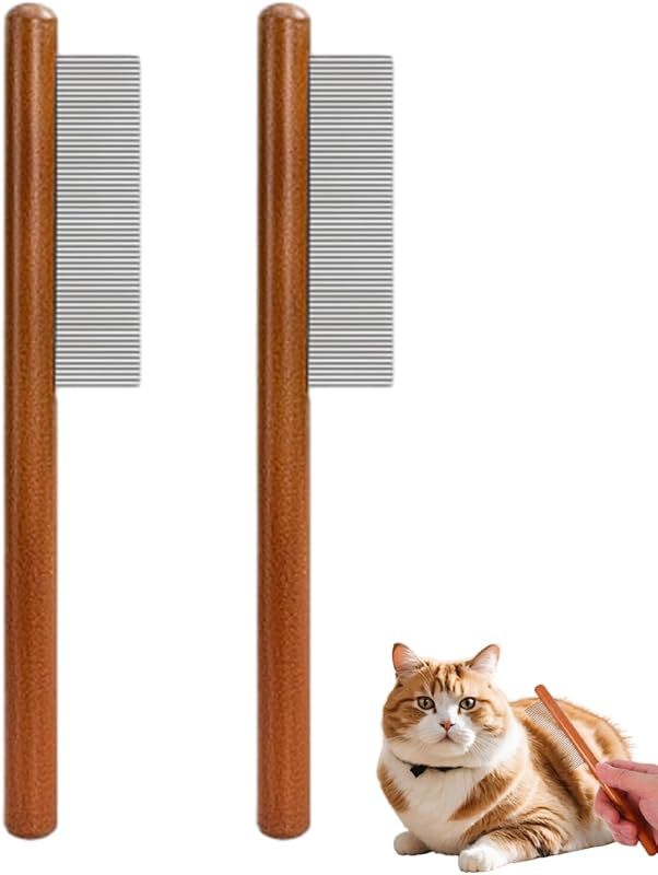 Kittynokurashi ムダWoolソフトブラシCat コーム Cats and Dogsコーム Woodenハンドルブラシ Flea Removalりコーム ペットUse マッサージ LinkまりをTakeりDivisionく Painくない Short Hair Medium Hair Long Hair Suitable for both Cats and Dogs (1個)