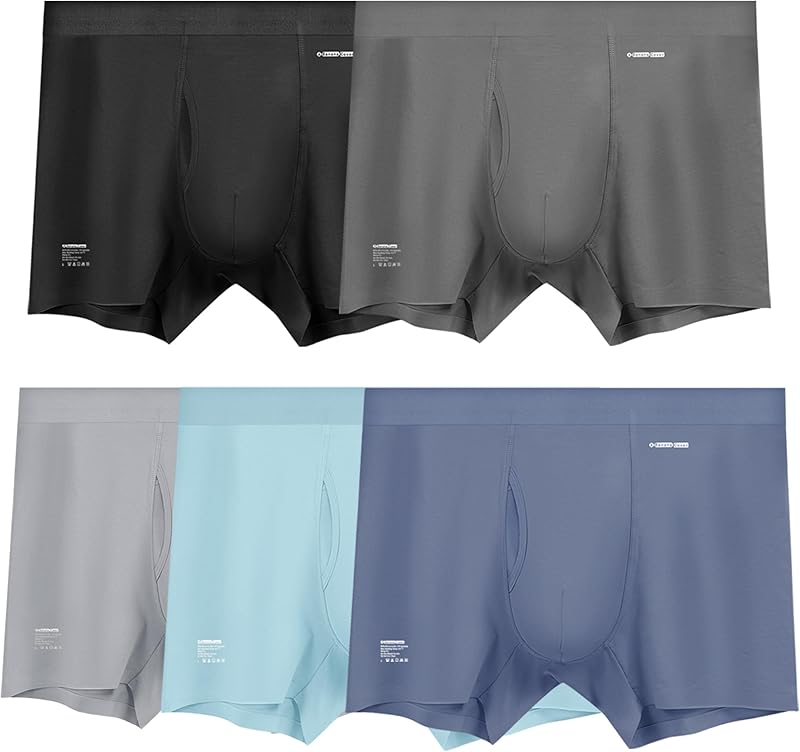 Premium Men's Naked Feeling Air Micro Modal Boxer Briefs - Softer Than Cotton-Athleisure Mens Underwear Trunks