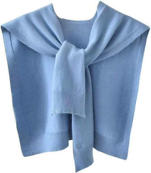 Sweater Shawl Wraps for Women Sweater Knitted Knotted Shawls Travel Casual Scarf Cape Shoulder Tops Fashion Wrap