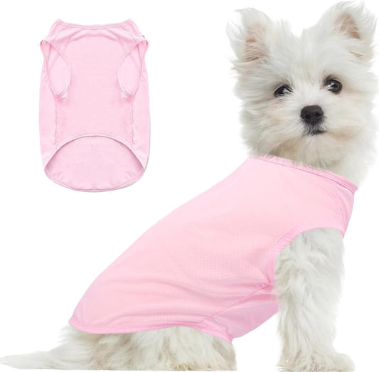 Hunde Shirt Sommer, Kühlwesten für Hunde, Hund UV Schutz T-Shirt, Hundekostüm, Hundehemd Tshirt, Haustier Tshirt für Kleine Mittelgroße Hund Katzen, Haustier Kleidung für Chihuahua, Yorkie (Rosa,M)