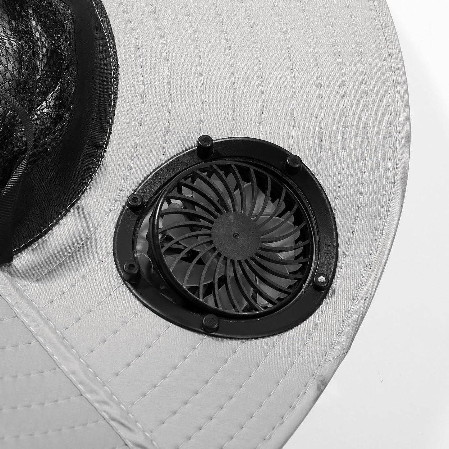 Outdoor Wide Brim Sun Hat with 2 Solar Fan - 2025 Sun Bucket Hat for Men Women, UPF 50+ Bucket Fishing Beach Hat Fan Built in