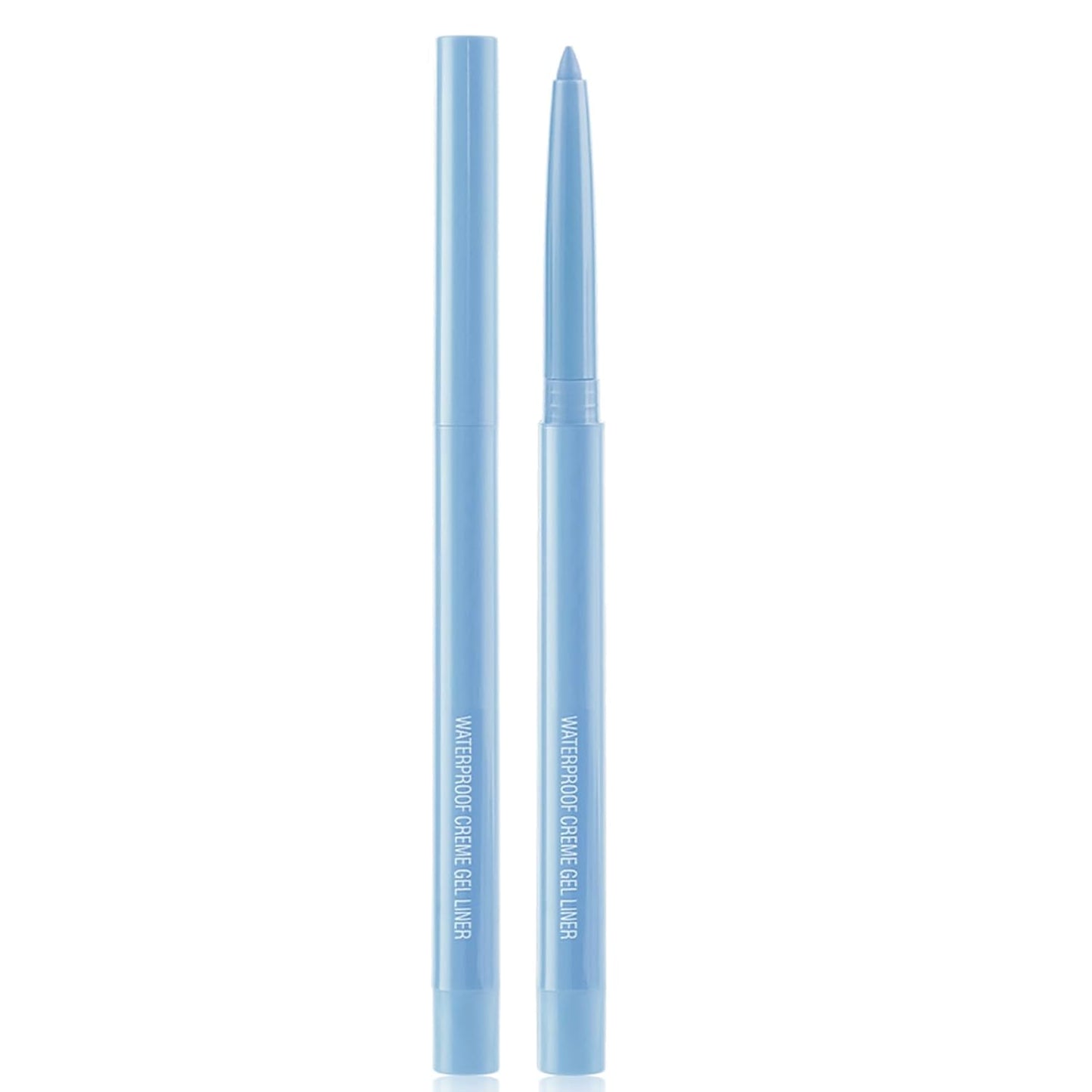 Eyeliner Pencil, Waterproof Eyeliner Long-lasting, Light-blue Eyeliners, High-Pigmented Colorful Eyeliners Easy To Use Eye Liner Pen for Women, Light-blue