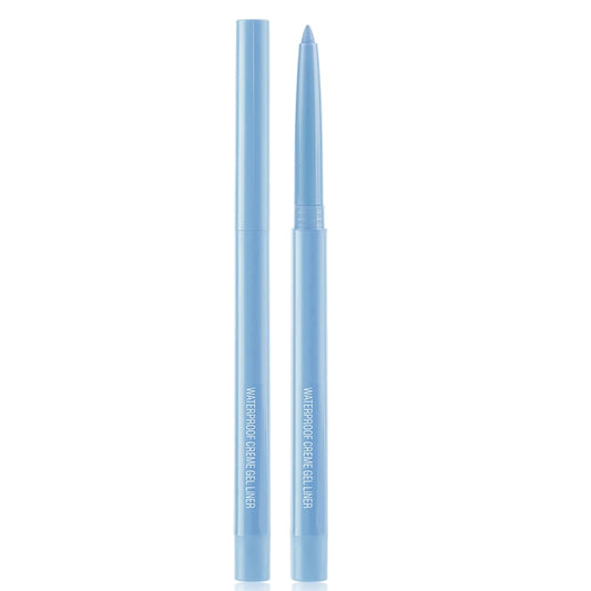 Eyeliner Pencil, Waterproof Eyeliner Long-lasting, Light-blue Eyeliners, High-Pigmented Colorful Eyeliners Easy To Use Eye Liner Pen for Women, Light-blue