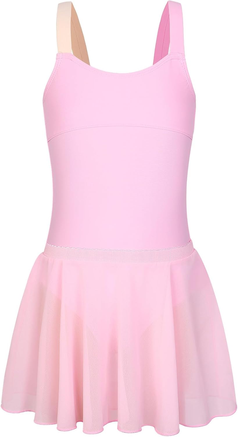 ZNYUNE Girls Kids Ballet Dress Princess Sparkly Ballet Leotards Tutu Girls Dancewear Costume
