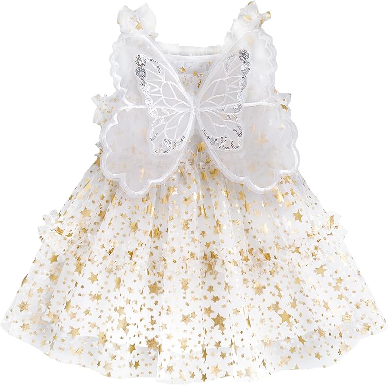 Baby Girl Dress Tulle Fairy Dress Toddler Girl Butterfly Summer Dresses Tutu Sundress Birthday Party Princess Clothes