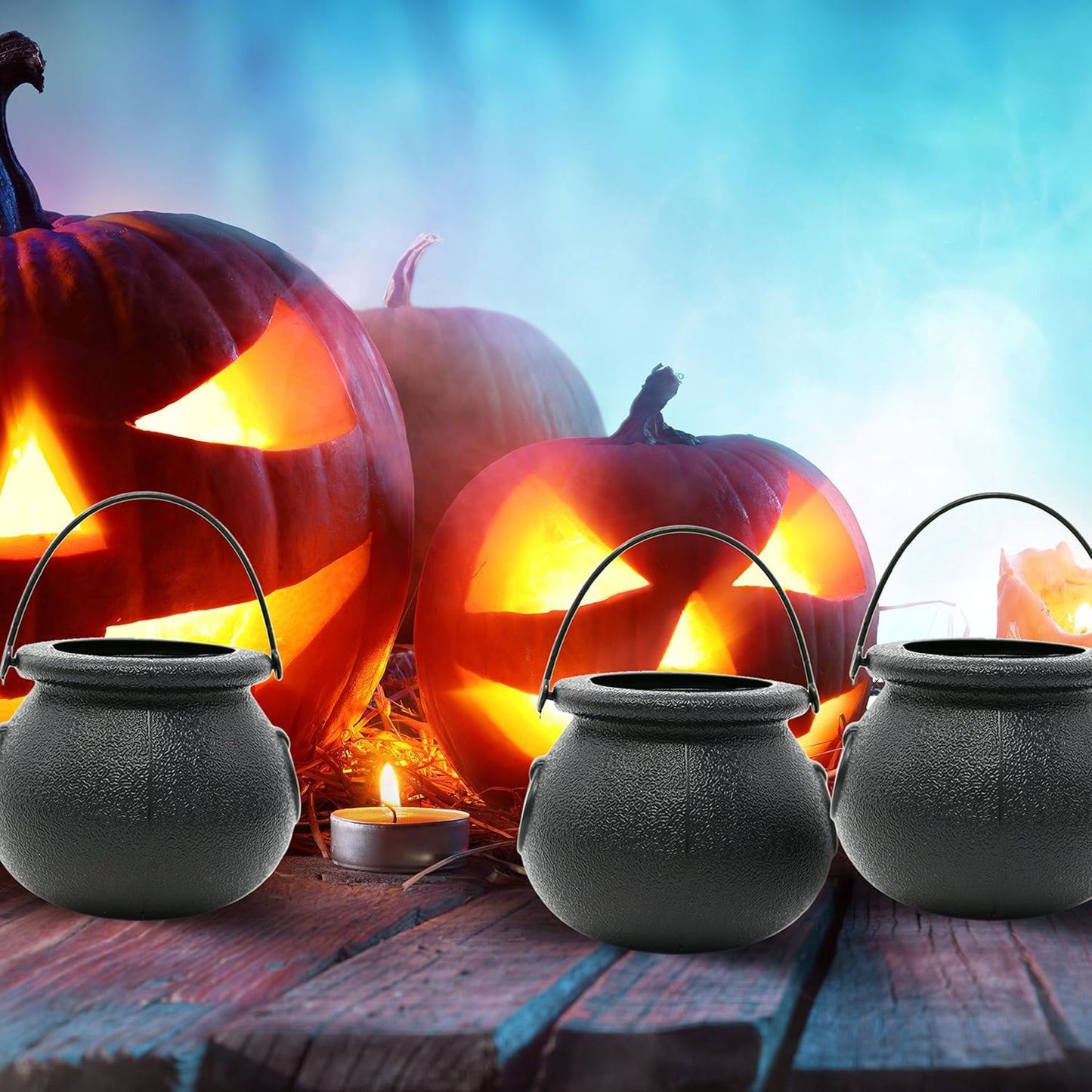 Candy Cauldron Kettles - 1 Dozen Party Decoration Supplies by Big Mo’s Toys