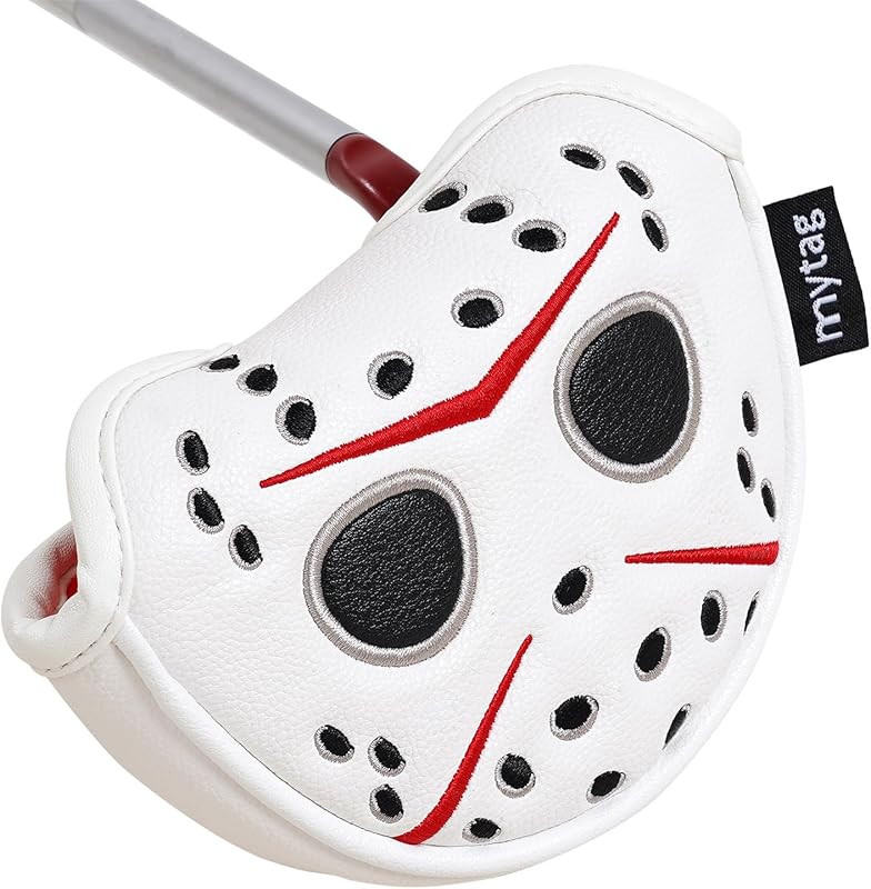 Putter Covers Hockey Goalie Mask, Mallet Putter Cover Blade Putter Cover Strong Magnetic Putter Headcover