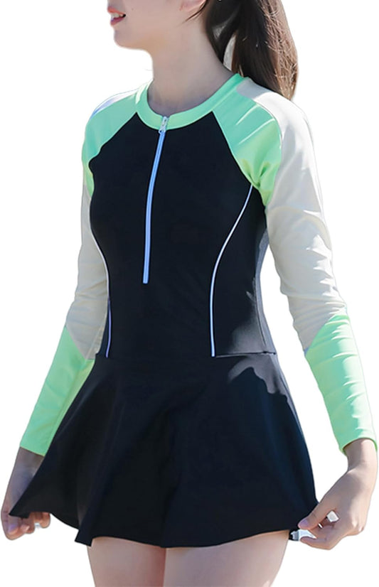 Happy Cherry Girls Rash Guard Swimsuit Modest Swim Set UPF 50 Bathing Suit Beach Swimwear 6-16 Years
