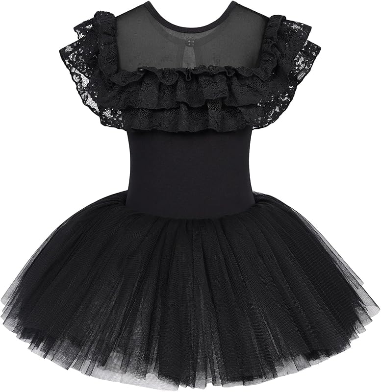ZNYUNE Girls Kids Ballet Dress Princess Sparkly Ballet Leotards Tutu Girls Dancewear Costume