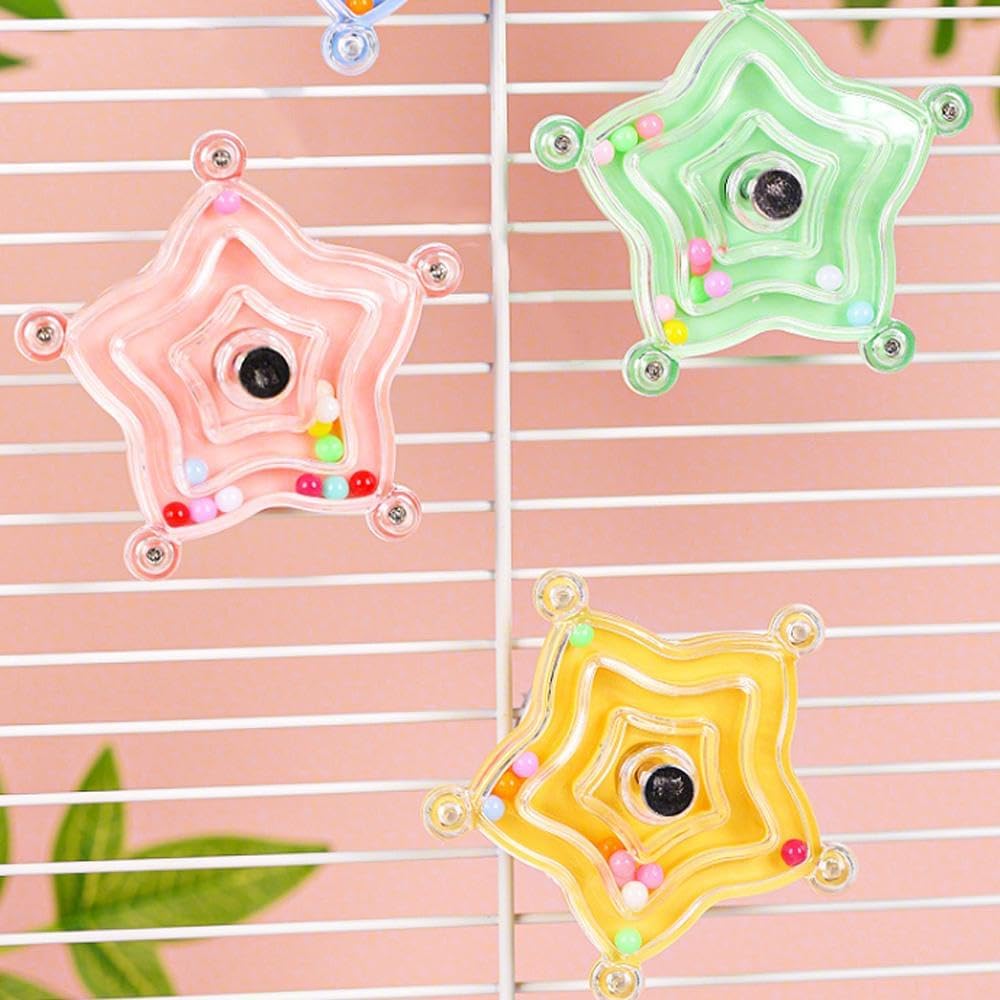 DIANX インコ おもちゃ Birdおもちゃ Chewむおもちゃ Rotationおもちゃ ヒトデのShape ChewむToy Training Educational Toys かじる ストレスResolve Rotating Toy オウム オカメインコ セキセイインコ Little Birdおもちゃ 1Each piece
