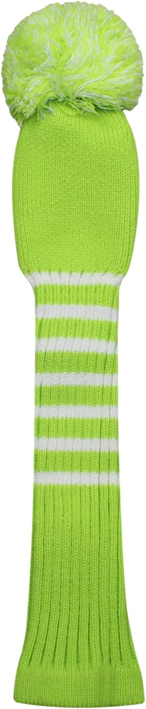 Scott Edward Golf Headcovers for Woods Set of 3 Fits Well Driver(460cc) Fairway Wood and Hybrid(UT) The Perfect Change for Golf Bag Classic Striped Style