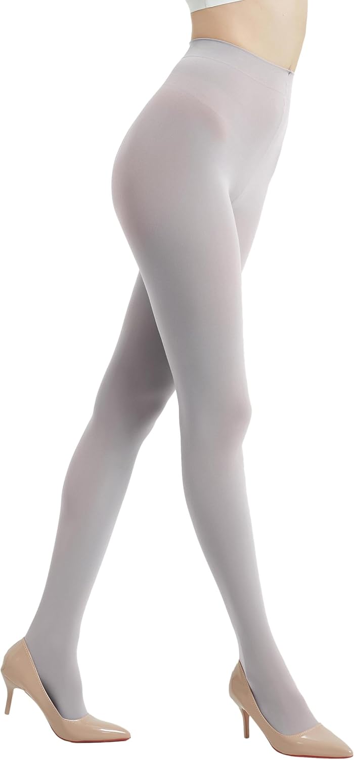 80D Semi Opaque Tights for Women Stretchable High Waist Womens Stockings Soft Pantyhose with 20+ Colors - TrendyLookz
