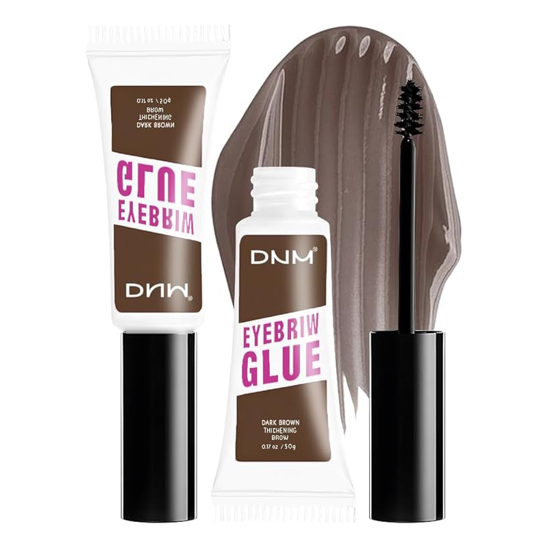 Tinted Thickening Eyebrow Mascara with Two Eyebrow Brushes,Brow Fast Sculpt,Waterproof,Transfer-proof,Eyebrow Tinting Kit- Cruelty Free - Light Medium Brown (1 Pack) (1Pc 01#Brown)