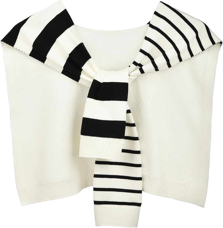 Sweater Shawl Wraps for Women Sweater Knitted Knotted Shawls Travel Casual Scarf Cape Shoulder Tops Fashion Wrap