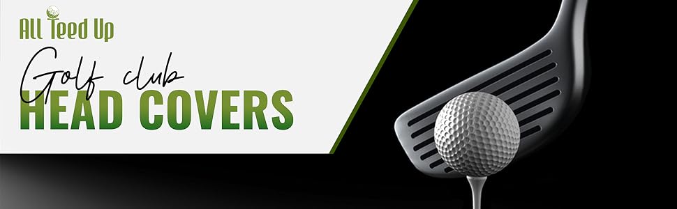 Premium Magnetic Leather Iron and Wedge Golf Club Head Covers | Set of 10 | Fits Most Clubs | Embroidered Club Label on Both Sides of Club Head Cover